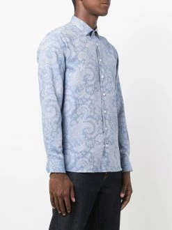 ETRO chemise à fleurs en jacquard