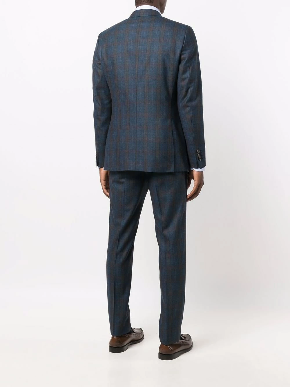 ETRO Prix Raisonnable Blazer droit à motif tartan costumes habillés homme 4 ETRO blazer droit à motif tartan