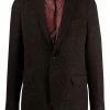 ETRO blazer en tweed à simple boutonnage