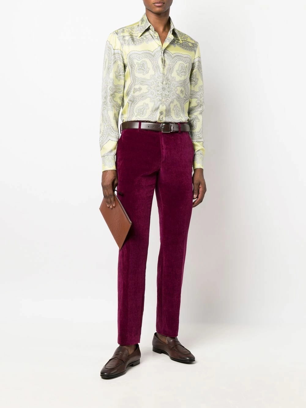 ETRO Pantalon slim en velours Prix Dégriffé pantalons droits homme 2 ETRO pantalon slim en velours