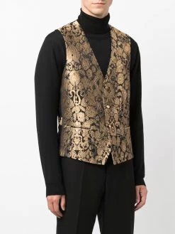 ETRO veston fleuri à effet baroque