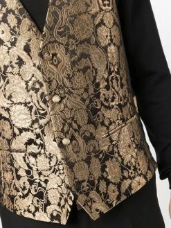 ETRO veston fleuri à effet baroque