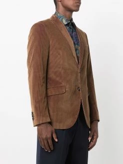 Prix Discount ETRO Blazer Ribbed Velvet à simple boutonnage blazers homme 7 ETRO blazer Ribbed Velvet à simple boutonnage