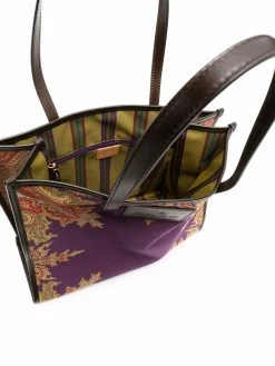 ETRO sac porté épaule à motif cachemire