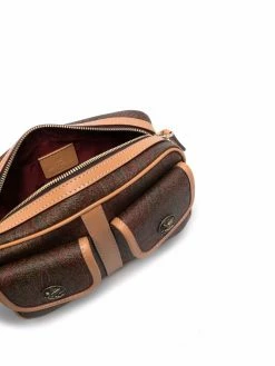 ETRO sac en cuir à motif cachemire