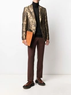 ETRO pantalon de costume en laine mélangées