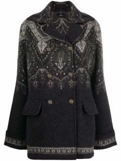 ETRO veste croisée à imprimé cachemire