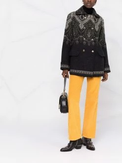 ETRO veste croisée à imprimé cachemire