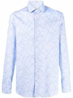 ETRO chemise rayée à motif cachemire