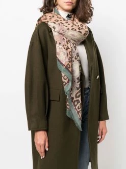 ETRO écharpe en cachemire à motif léopard