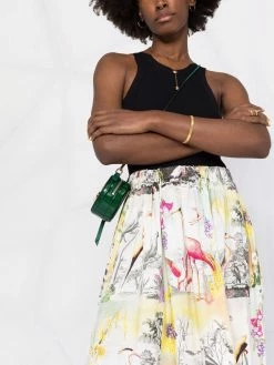 ETRO jupe longue évasée à broderies