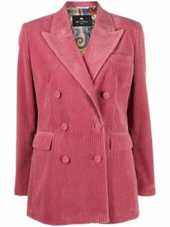 ETRO blazer croisé à revers pointu