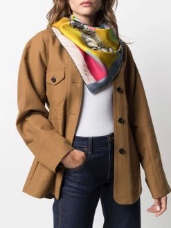 ETRO foulard à rayures tie-dye