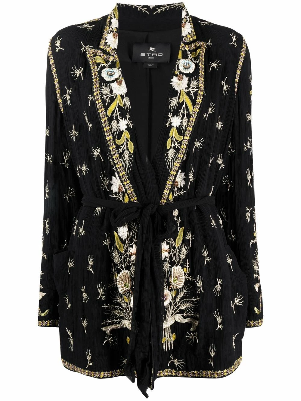 ETRO Veste ceinturée à broderies Prix Distinctifs blazers femme 1 ETRO veste ceinturée à broderies