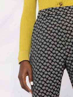 ETRO pantalon droit à fleurs