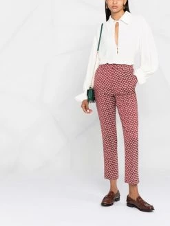 ETRO pantalon droit à fleurs