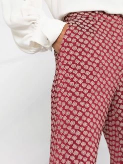 ETRO pantalon droit à fleurs