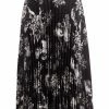ETRO jupe mi-longue plissée à fleurs