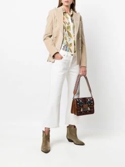 ETRO sac à main en cuir à broderies