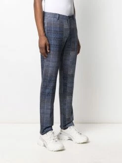 ETRO pantalon de costume à carreaux