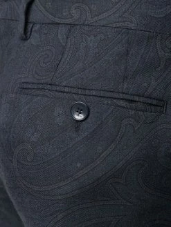 ETRO pantalon slim à motif cachemire