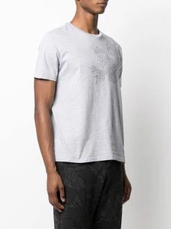 ETRO t-shirt à fleurs brodées