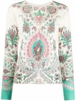 ETRO cardigan imprimé à col rond