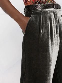 ETRO pantalon ample à taille plissée