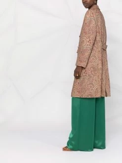 ETRO manteau croisé à motif cachemire