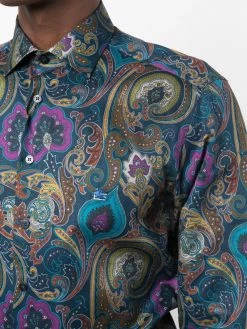 ETRO chemise à imprimé cachemire