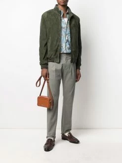 ETRO pantalon de costume à imprimé serpent