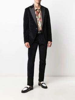 ETRO blazer en velours à fleurs