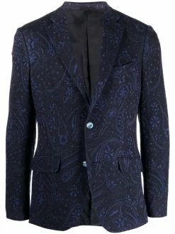 ETRO blazer à motif cachemire