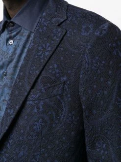 ETRO blazer à motif cachemire