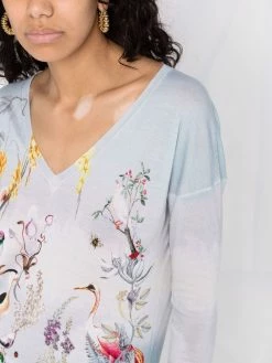 ETRO pull à imprimé Birds of Paradise