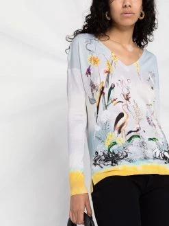 ETRO pull à imprimé Birds of Paradise