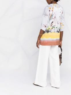 ETRO cardigan long à imprimé graphique