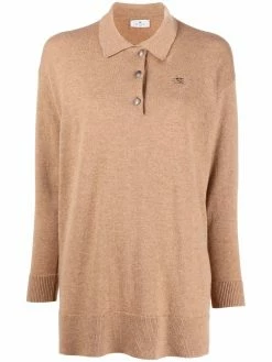 ETRO polo en maille à logo brodé