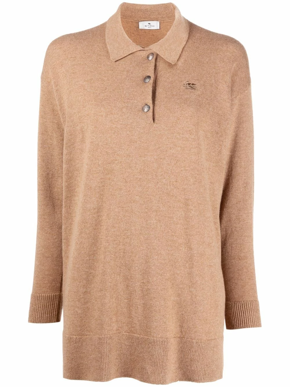 ETRO Prix Imbattable Polo en maille à logo brodé hauts en maille femme 1 ETRO polo en maille à logo brodé