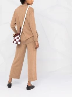 Prix De Lancement ETRO Pantalon court en cachemire à logo brodé pantalons raccourcis femme 13 ETRO pantalon court en cachemire à logo brodé