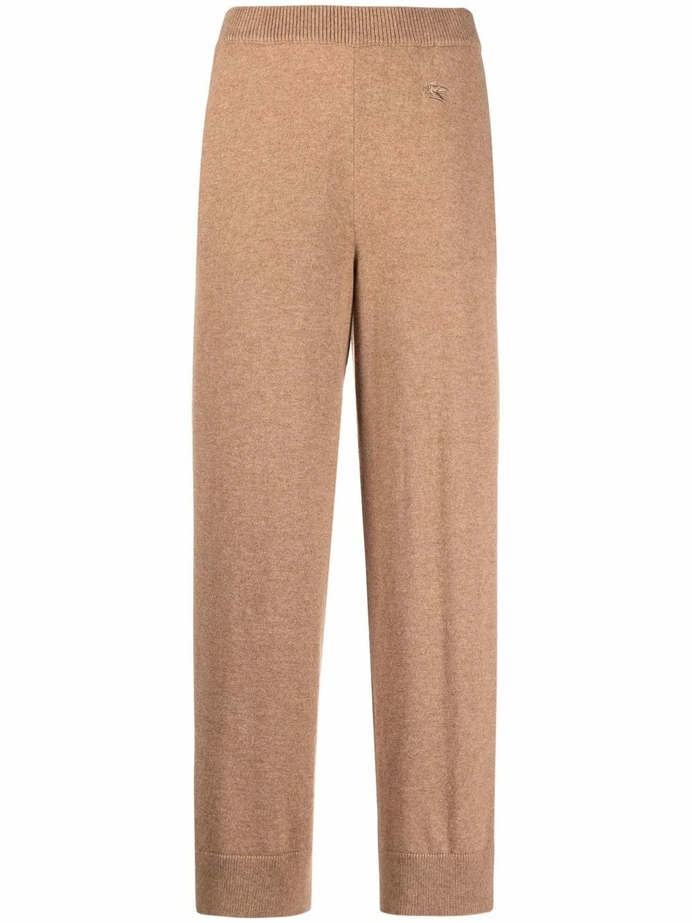 Prix De Lancement ETRO Pantalon court en cachemire à logo brodé pantalons raccourcis femme 1 ETRO pantalon court en cachemire à logo brodé