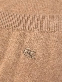 Prix De Lancement ETRO Pantalon court en cachemire à logo brodé pantalons raccourcis femme 15 ETRO pantalon court en cachemire à logo brodé