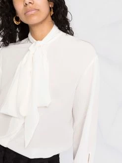 ETRO blouse drapée à col noué