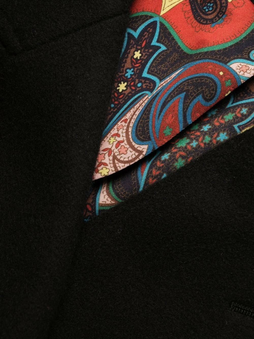 Discount En Ligne ETRO Manteau en laine à simple boutonnage manteaux à simple boutonnage femme 7 ETRO manteau en laine à simple boutonnage