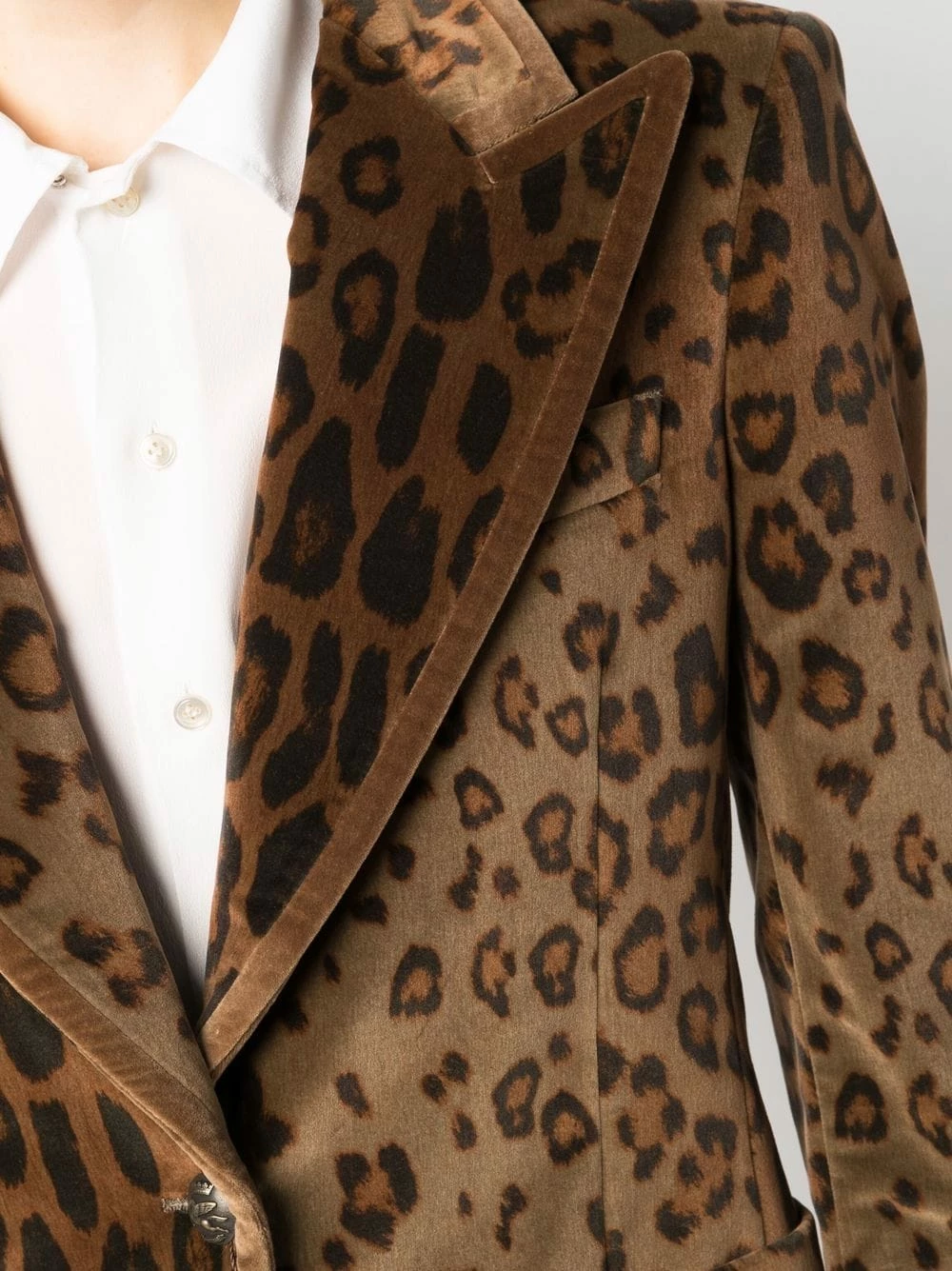 Prix Distinctifs ETRO Veste en velours à imprimé léopard blazers femme 5 ETRO veste en velours à imprimé léopard