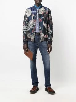 ETRO veste bomber zippée en jacquard