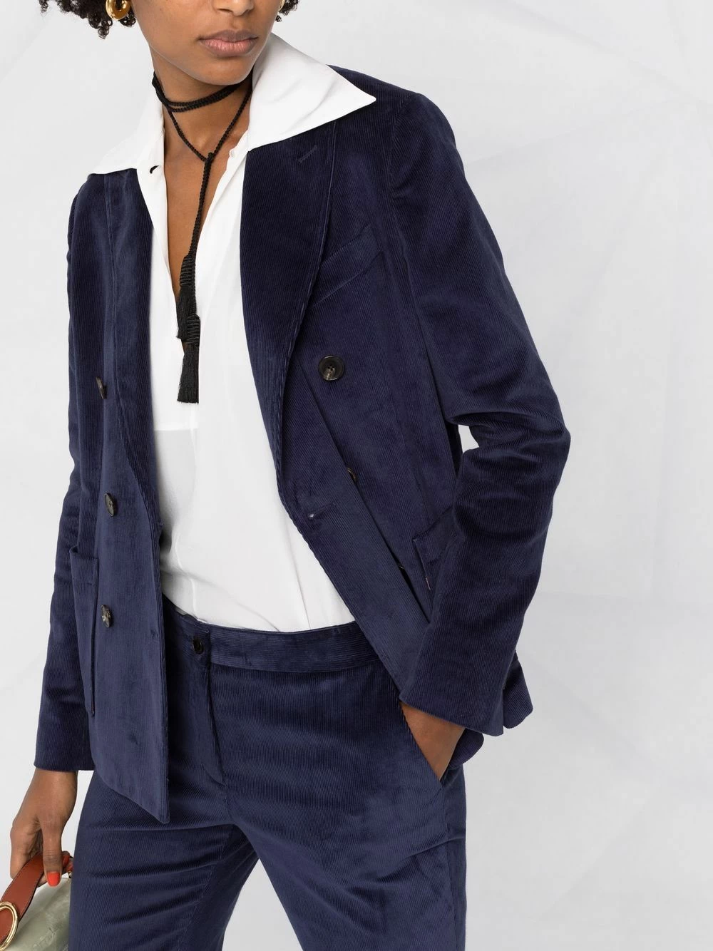 Prix Équitable ETRO Blazer en velours à boutonnière croisée blazers femme 5 ETRO blazer en velours à boutonnière croisée