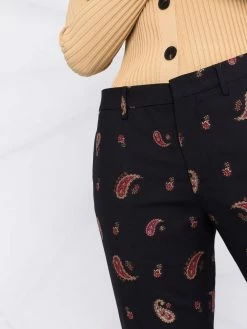 ETRO pantalon de tailleur à broderies