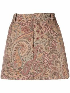 ETRO minijupe à motif cachemire