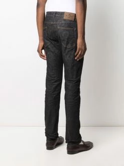 ETRO jean droit à imprimé cachemire
